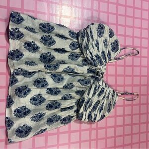 J. Crew Navy and White summer top